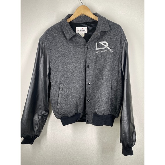 LP Designs Freejack Movie 1992 Crew Varsity Jacket Mens M Leather Wool - Picture 3 of 4